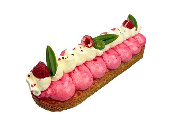 Witte chocolade frambozen slof