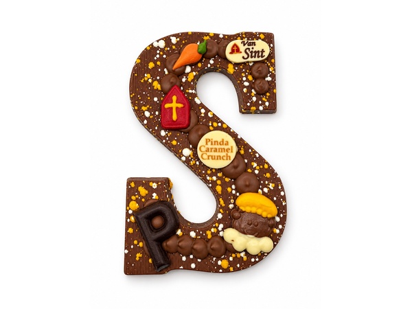 Blokletter Pinda Caramel Crunch
