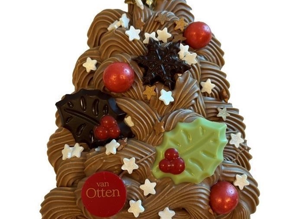 Gespoten Chocolade Kerstboom