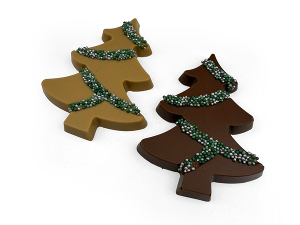 Chocolade Kerstboom met musket slinger